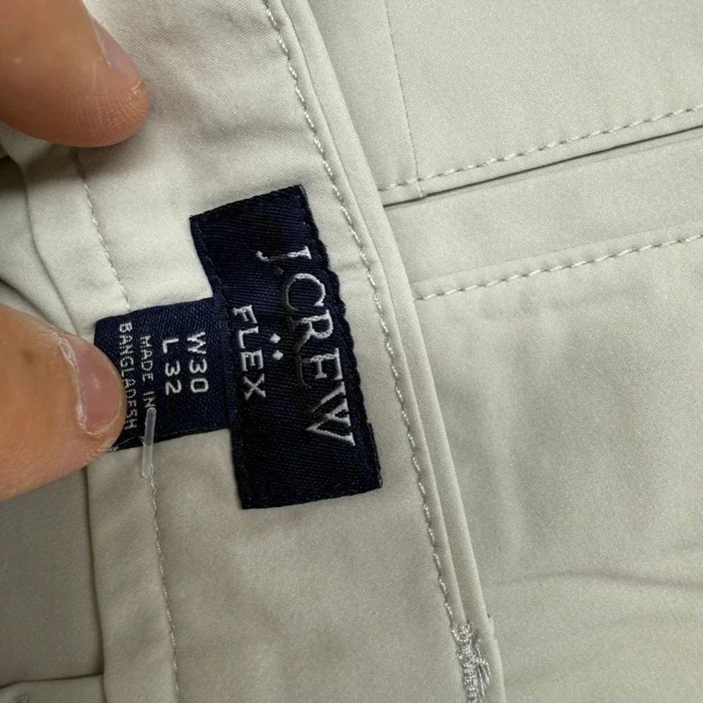J Crew Pants Men's 30x32 Gray Tech Lightweight performance Golf Wicking NEw
